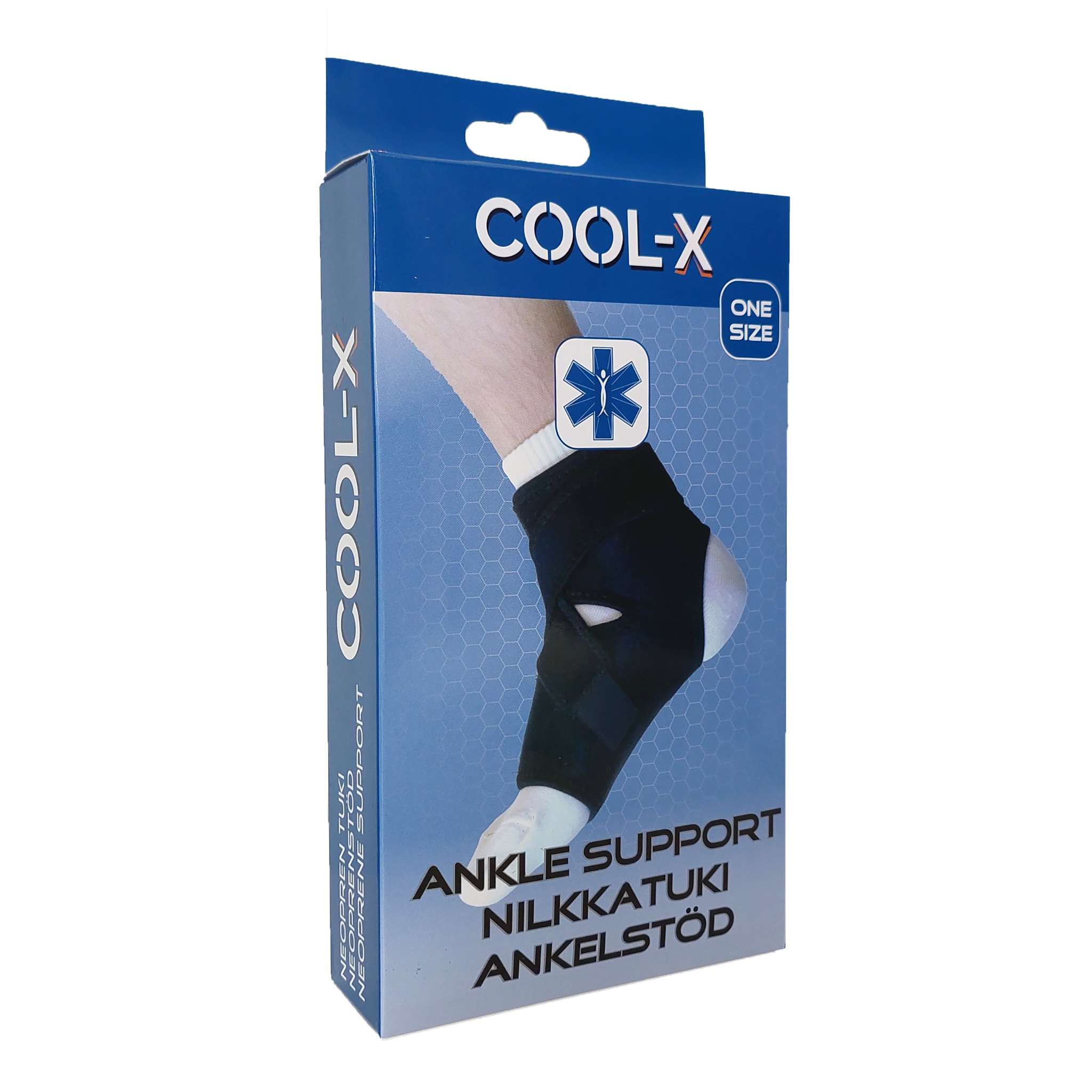 Ankle support with stickers